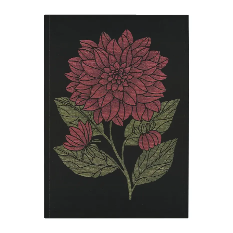 Paño de cocina Dahlia 48x70 cm, Rojo-negro-verde