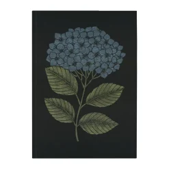 Paño de cocina Hydrangea 48x70 cm, Negro-azul