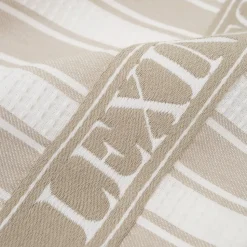 Paño de cocina Icons Waffle Striped 50x70 cm, Beige-white