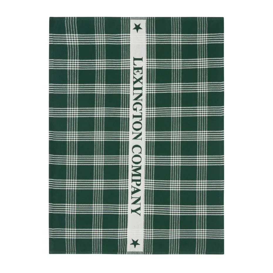 Paño de cocina Lexington de algodón ecológico 50x70 cm, Green-white