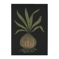 Paño de cocina Lök 48x70 cm, Negro-amarillo oscuro
