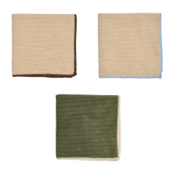 Paño de microfibra Mundus 30x30 cm 3 piezas, Camel-olive