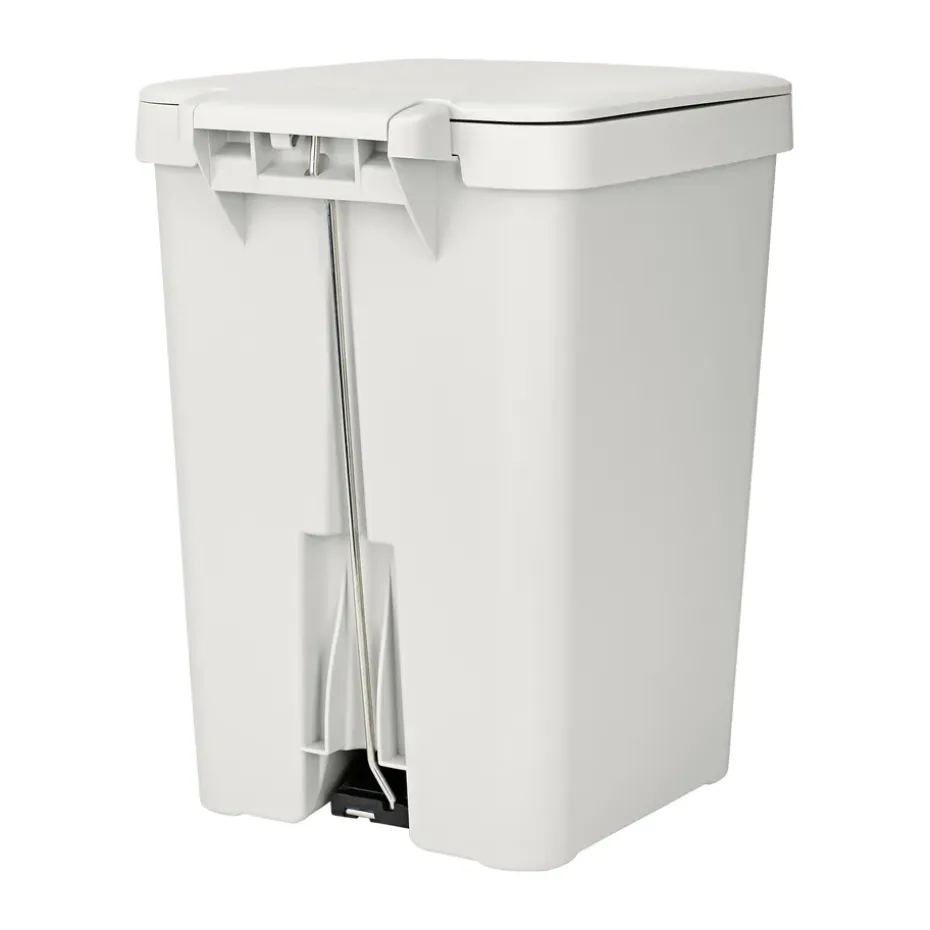 Papelera con pedal StepUp de 25 L, Gris claro