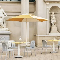 Parasol Terrazza Hexagon, Blanco roto-ocre