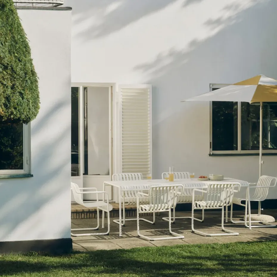 Parasol Terrazza Hexagon, Blanco roto-ocre