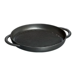 Parrilla de hierro fundido Staub Pure redonda negra, Ø26 cm