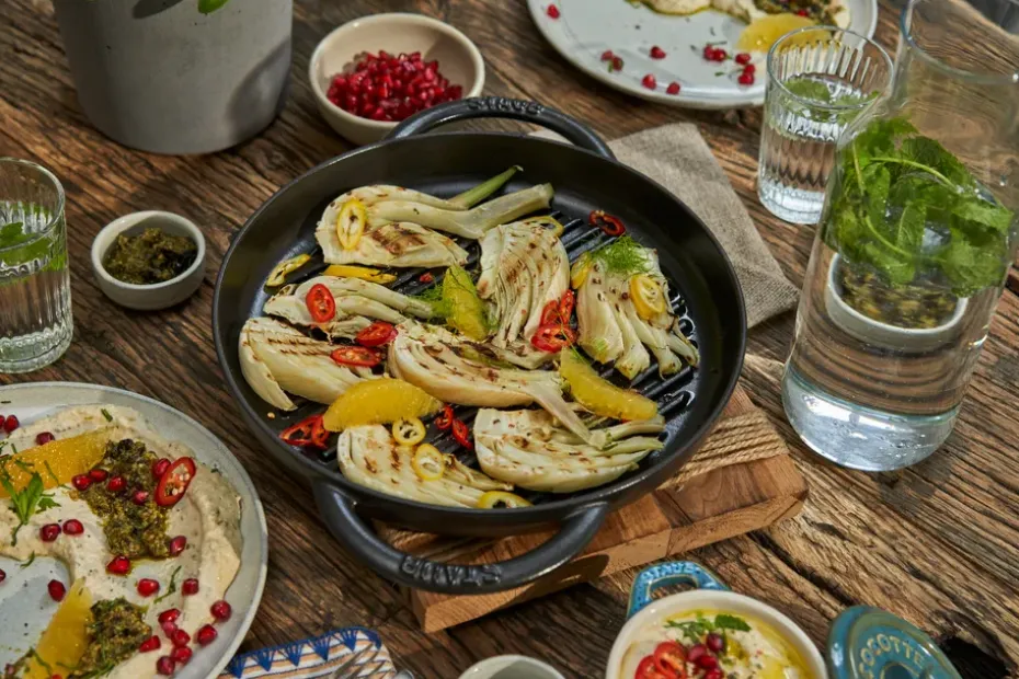 Parrilla de hierro fundido Staub Pure redonda negra, Ø26 cm