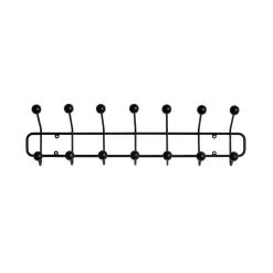Perchero Bill Horizontal S, negro