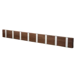 Perchero de pared Knax 80 cm, nogal aceitado-gris