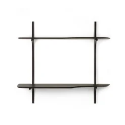 PI escritorio de pared, Madera de caoba dark brown, 140x48 cm