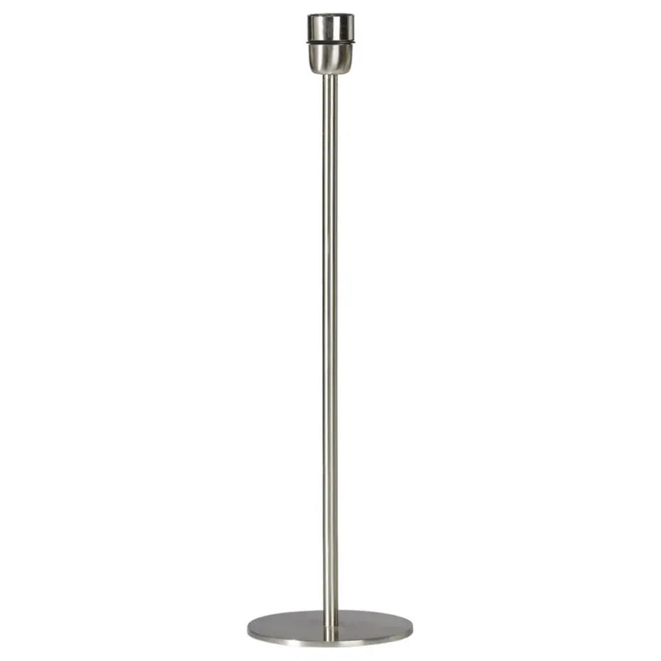 Pie de lámpara Base 45 cm, Cromo mate