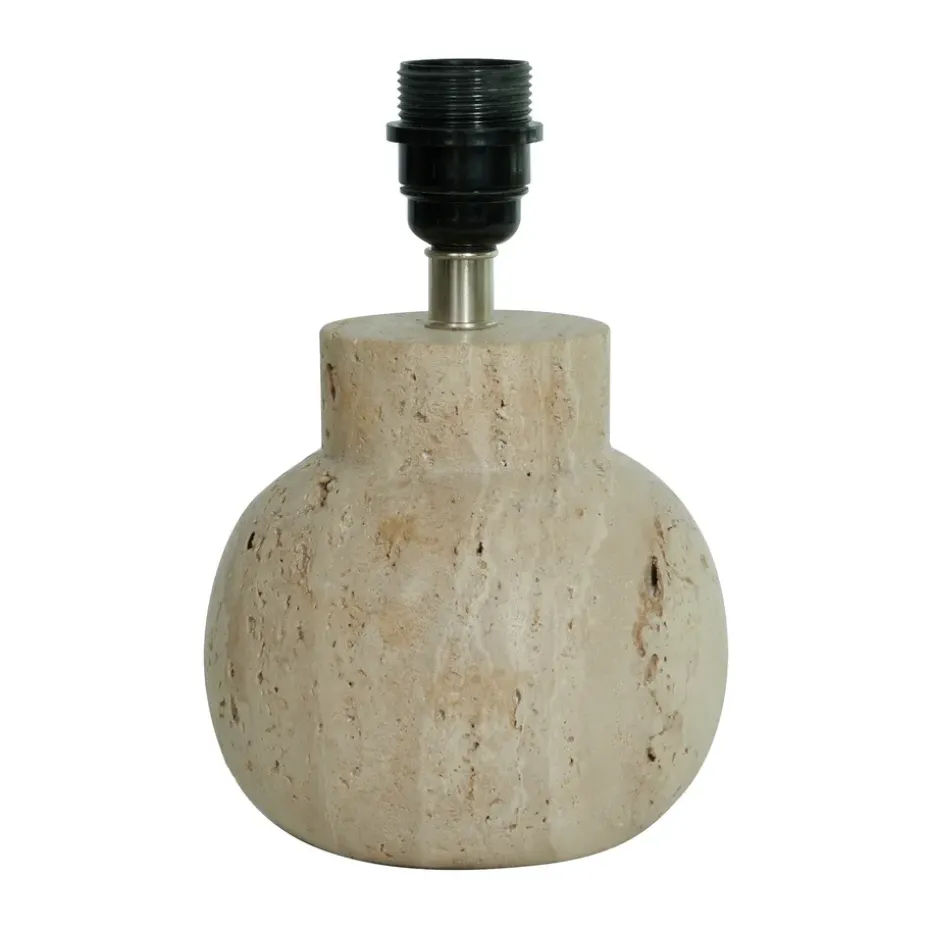 Pie de lámpara de mesa Pella, Travertine
