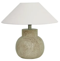 Pie de lámpara de mesa Pella, Travertine