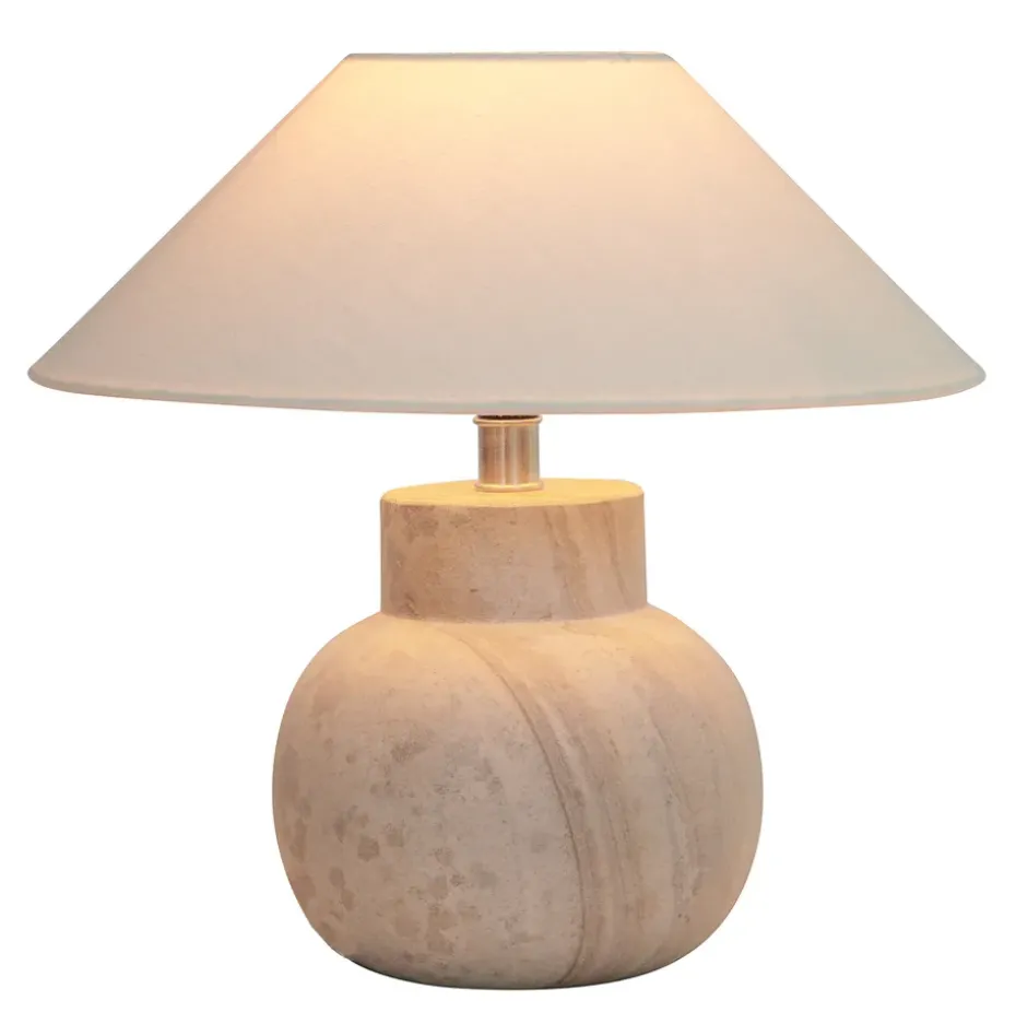 Pie de lámpara de mesa Pella, Sandstone