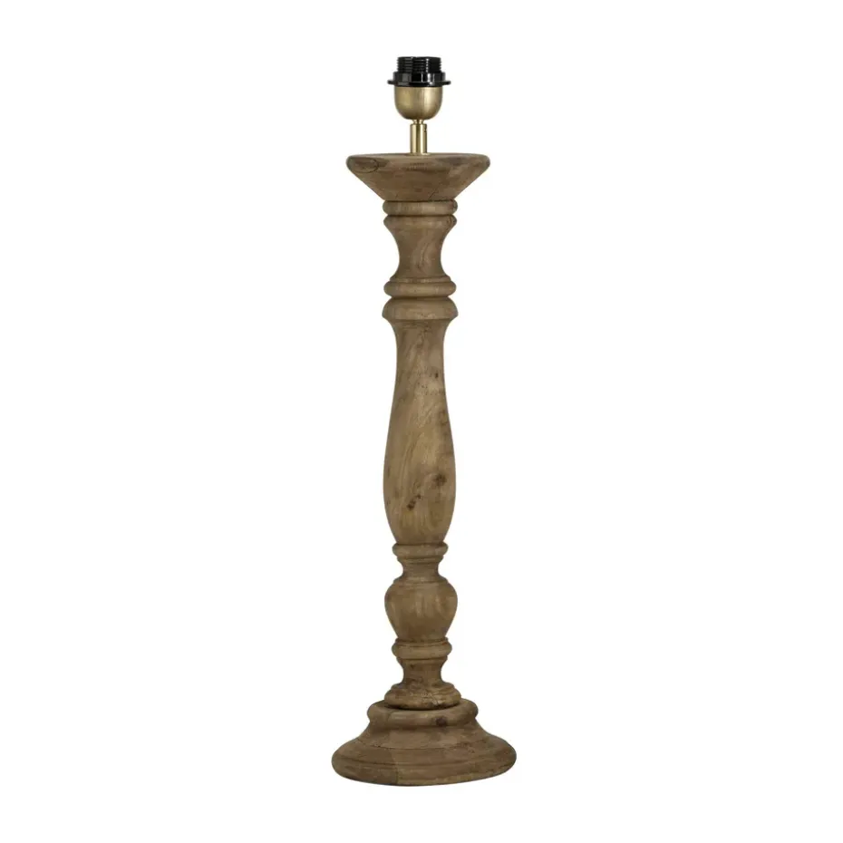Pie de lámpara Lodge aged brown, 38 cm