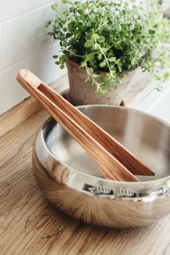 Pinzas de servir Heirol madera de olivo, 30 cm