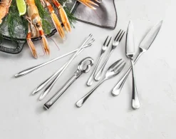 Pinzas para caracoles Radford brillante, acero inoxidable