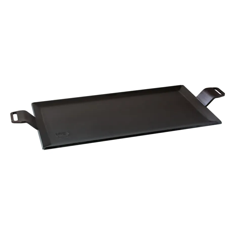Placha, 4 mm acero al carbono, superficie para freír 45x22 cm