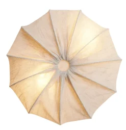 Plafón Anna lino Ø40 cm, Natural