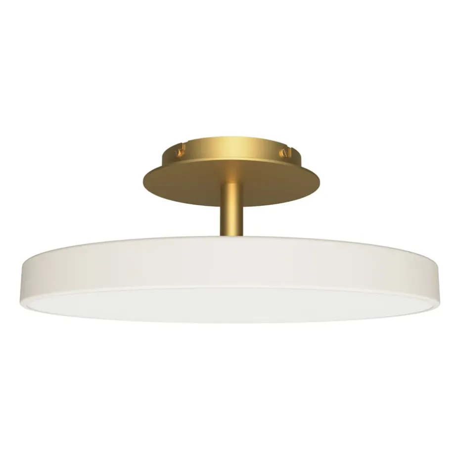 Plafón Asteria Up mediano, Pearl white