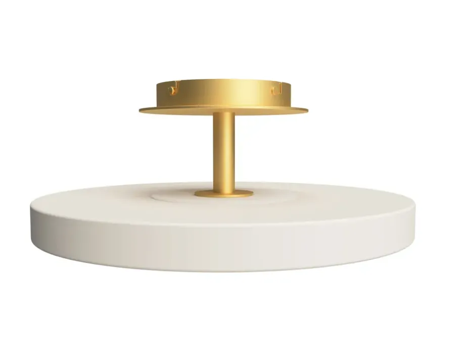 Plafón Asteria Up mediano, Pearl white