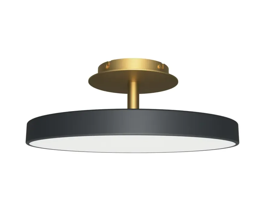 Plafón Asteria Up mediano, Anthracite grey
