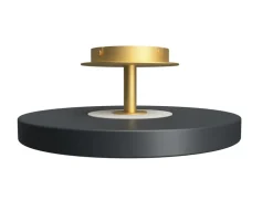 Plafón Asteria Up mediano, Anthracite grey