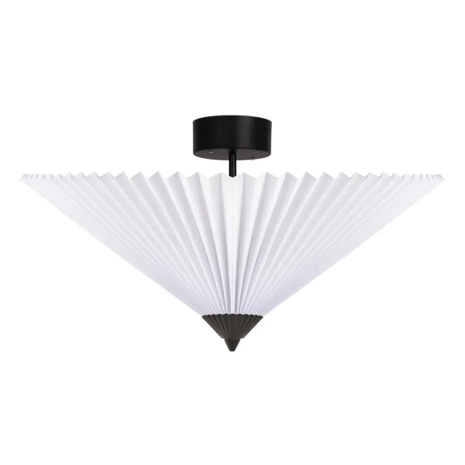 Plafón Matisse Ø60 cm, negro-blanco