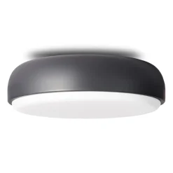 Plafón Over Me Ø50 cm, gris oscuro