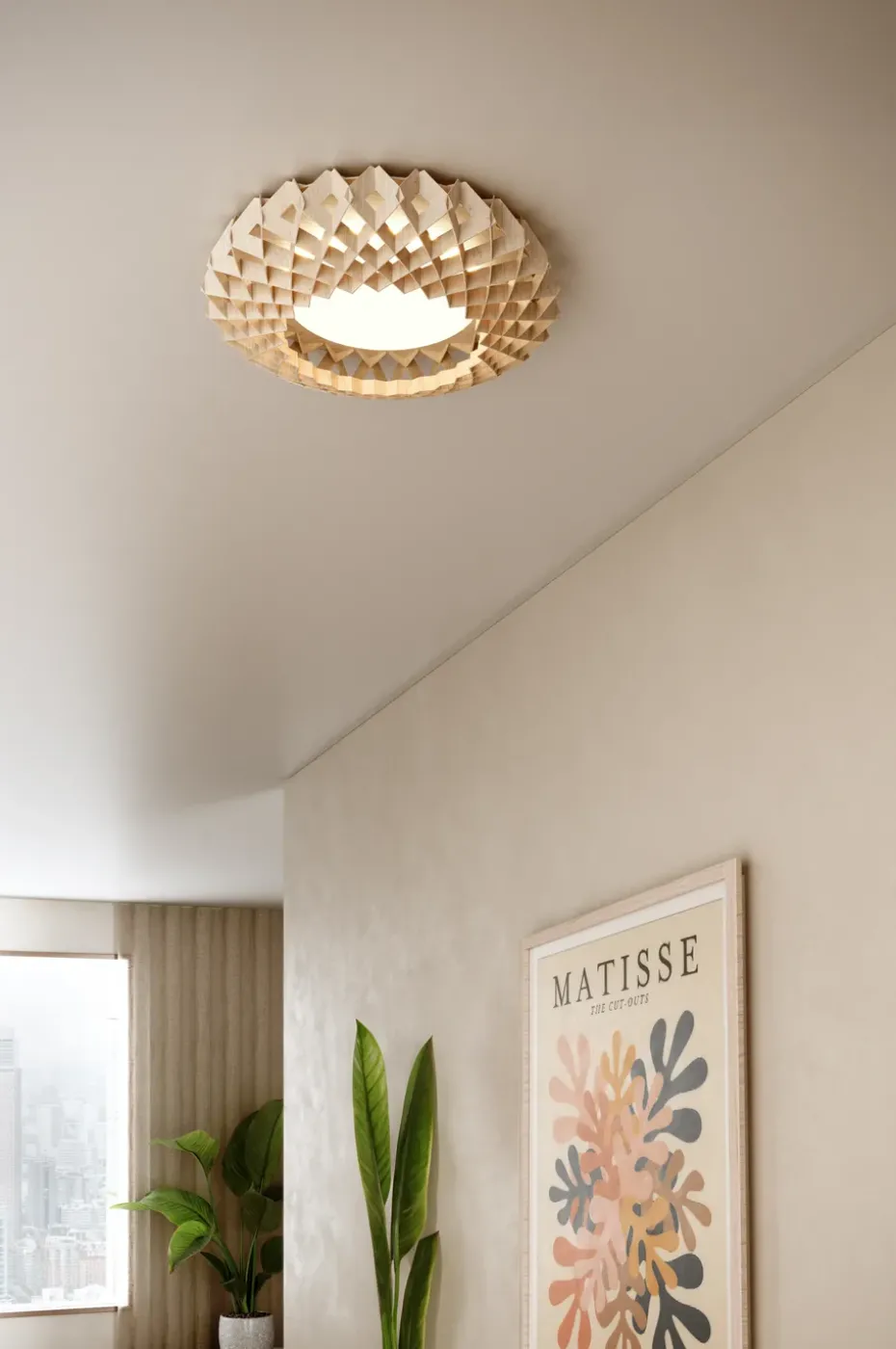 Plafón Pilke Signature Ø45 cm, Blanco