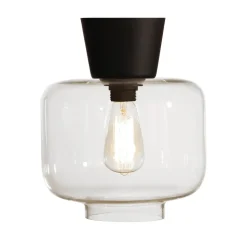 Plafón Ritz, transparente-negro