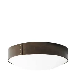 Plafón Svep, Óxido de hierro, ø45cm, acrílico opalino
