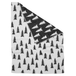 Plaid infantil Gran, algodón, blanco-negro