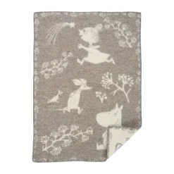 Plaid infantil Moomin winterland 65x90 cm, Grey