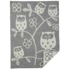 Plaid infantil Tree Owl, gris claro