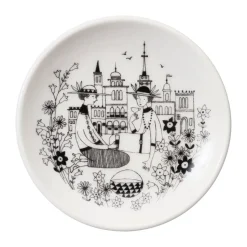 Platillo Emilia Ø10,5 cm, Negro-blanco