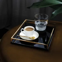Platillo para espresso Anmut Gold, blanco