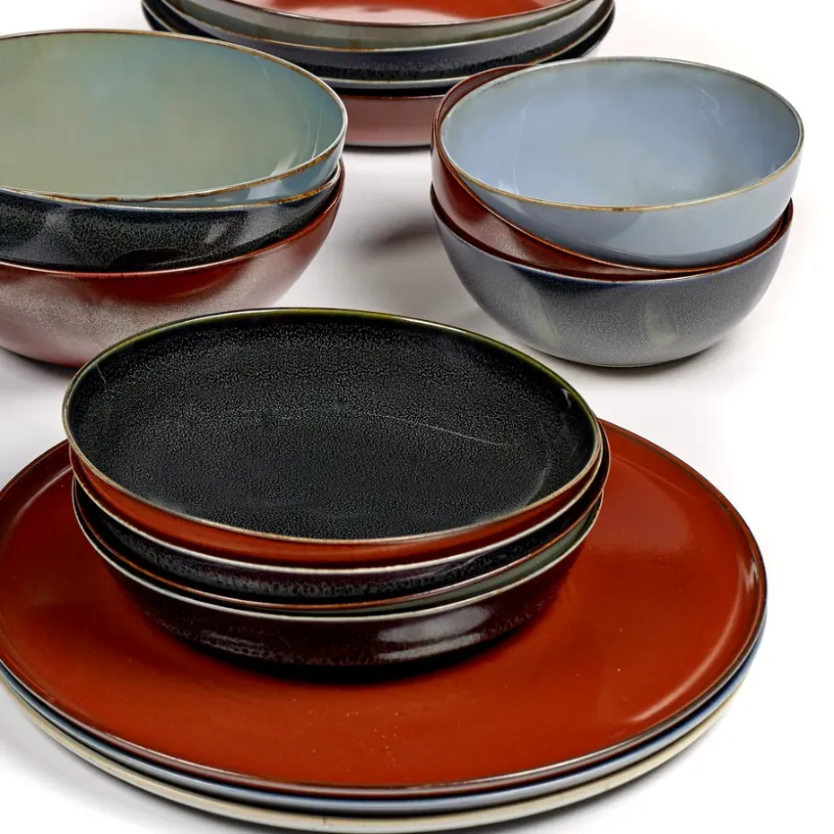 Platillo Terres de Rêves 17,5 cm, Dark blue-rust