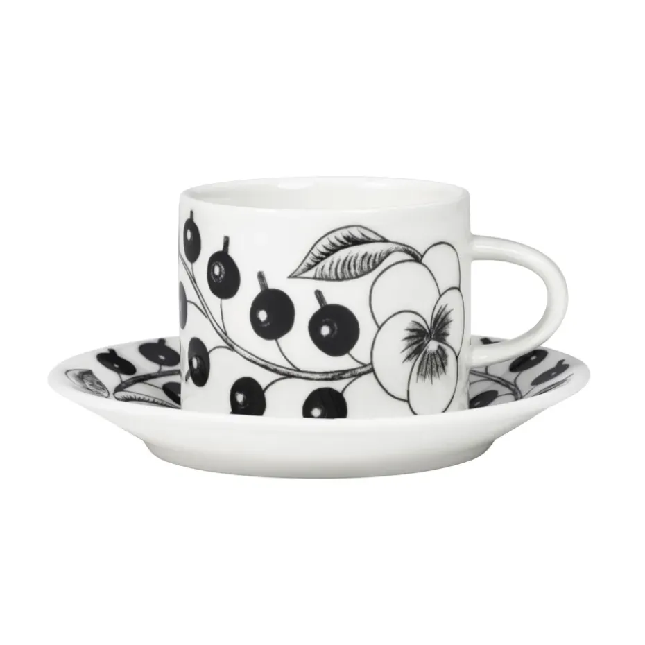 Plato Ø14 cm para taza de café 18 cl Paratiisi, negro