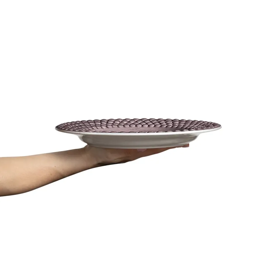 Plato Bubbles 28 cm, ciruela