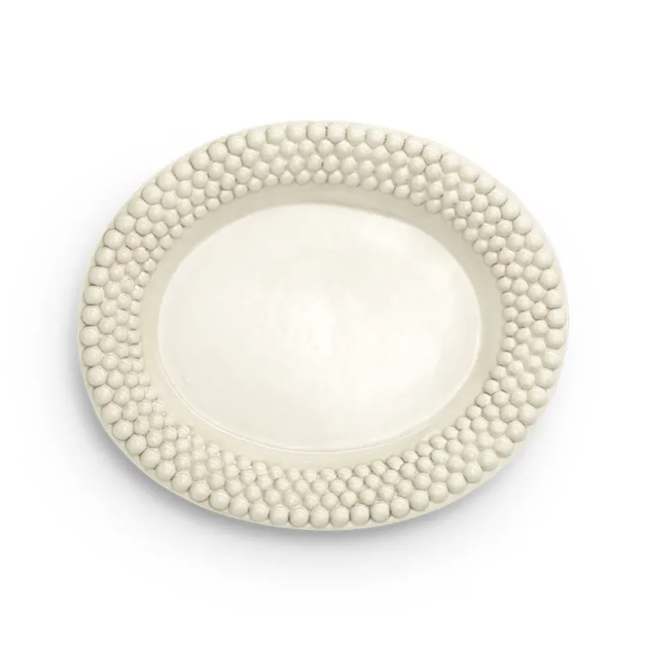 Plato Bubbles ovalado 35 cm, arena