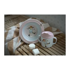 Plato con ventosa Pippi Cirkus Ø15,5 cm, Rosa
