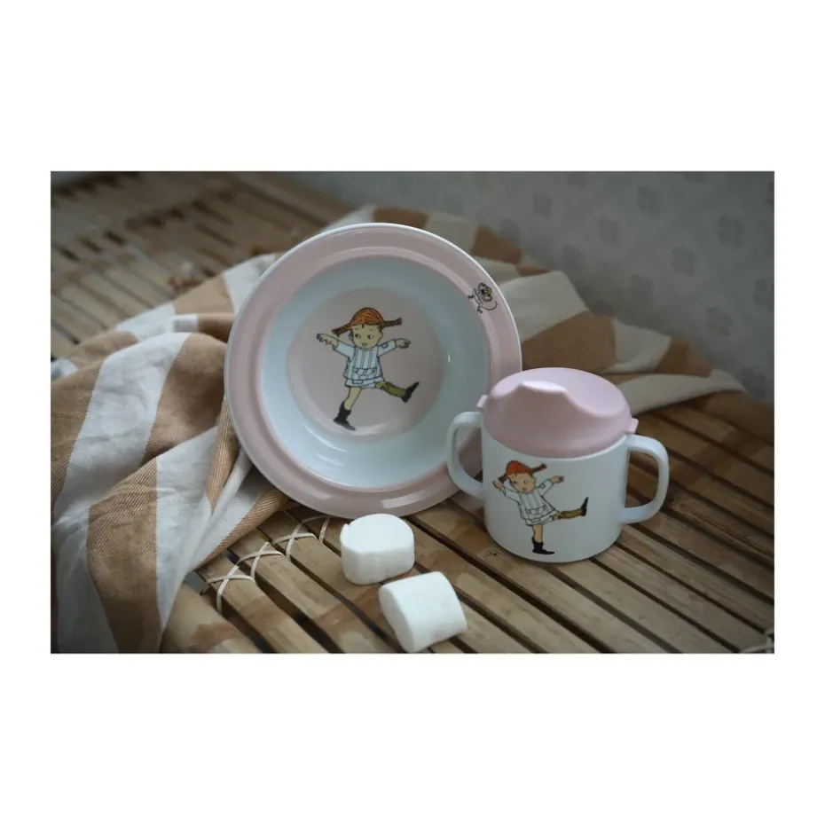 Plato con ventosa Pippi Cirkus Ø15,5 cm, Rosa