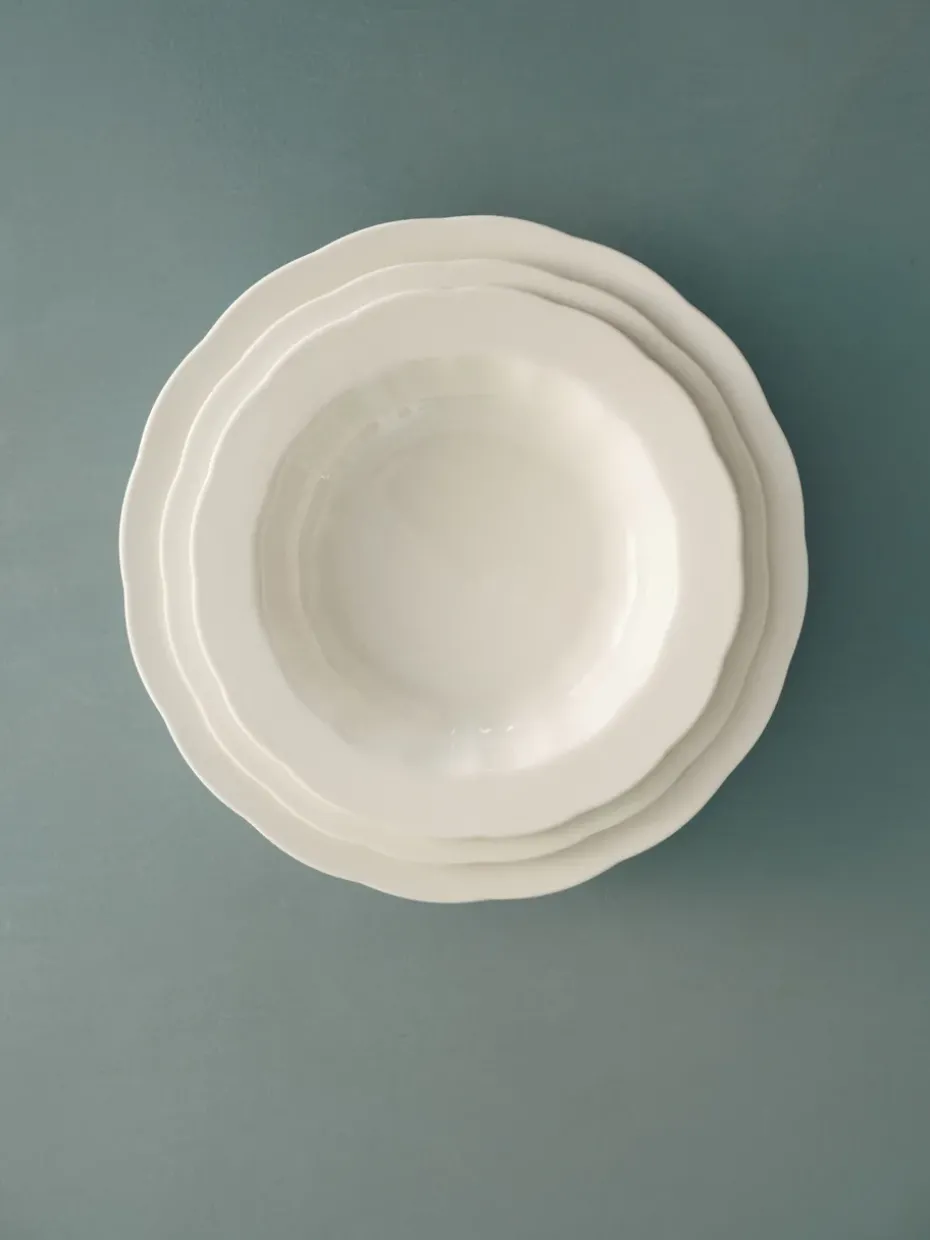 Plato de pasta Silhouette Ø22 cm set de 4, White