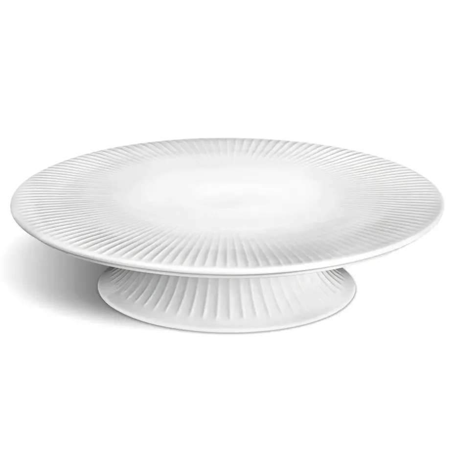 Plato de tarta con pie Hammershøi Ø30 cm, blanco
