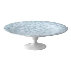 Plato de tarta Slåpeblom Ø21 cm, Azul
