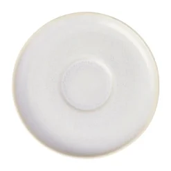 Plato de taza de café Crafted cotton Ø15 cm, Blanco