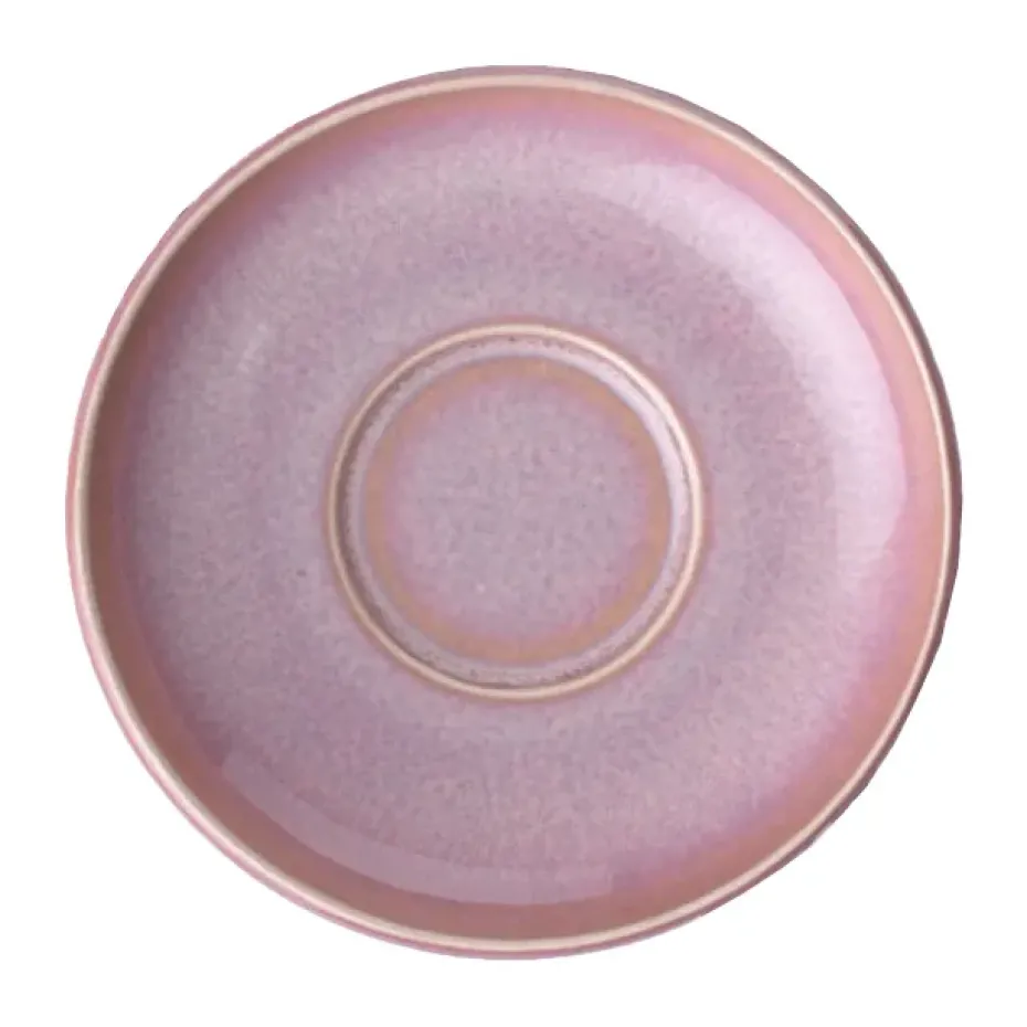 Plato de taza espresso Perlemor Ø12 cm, Coral
