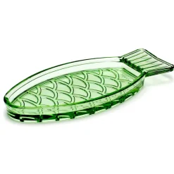 Plato Fish & Fish 10x23 cm, Green