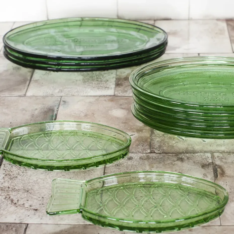 Plato Fish & Fish 10x23 cm, Green